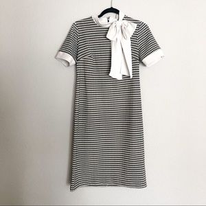 Jackie Kennedy Style Houndstooth Dress